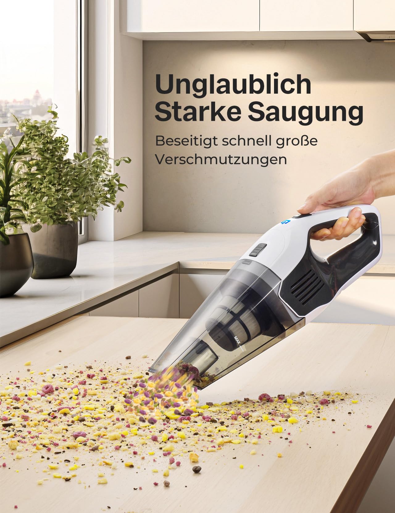 Kabelloser Handstaubsauger – Leistungsstark & Tragbar